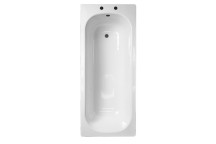 Steel Bath - Plain - Two Tap Hole - 1500x700mm (Inc Legs)