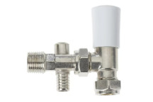 Drayton - Lockshield - 15mm Angled (with Drain Off)