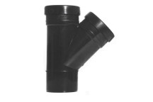 Pushfit Soil - Black - 110mm - Double Socket Y Branch 135\'