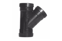 Pushfit Soil - Black - 110mm - Triple Socket Y Branch 135\'