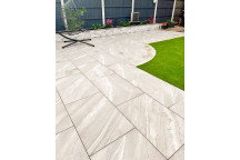 Porcelain Exterior Slab - Cross Over White - 900X600