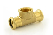 Pressfit - Water - Tee Adaptor - 22mm (Female 3/4\" Center)