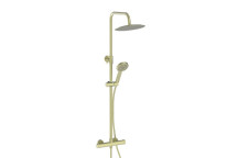 Thermostatic Round Bar Valve Shower Set - Brass