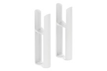 2 Column - Radiator Feet in White (Pair)