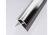 Shower Panel - External Corner - 10mm (Silver)