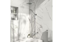 Thermostatic Shower Kit with Bath Filler - Chrome