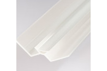 Shower Panel - Internal Corner 10mm (White)