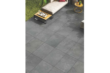 Porcelain Exterior Slab - Cementino Nero - 600X600