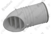 Vaillant - Flue Gas Elbow, Diverter Nose, White