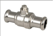 Pressfit - Water - Full Bore Isolating Valve - Chrome - 15mm