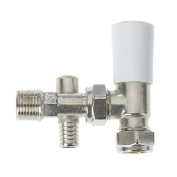 Drayton - Lockshield - 15mm Angled (with Drain Off)