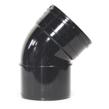 Solvent Soil - Black - 110mm - Bend 45 Spigot