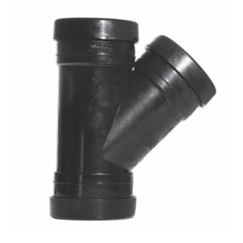 Pushfit Soil - Black - 110mm - Triple Socket Y Branch 135\'