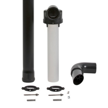 Plume Kit For Telescopic Flue (Inc. 1M Extension & Brackets)