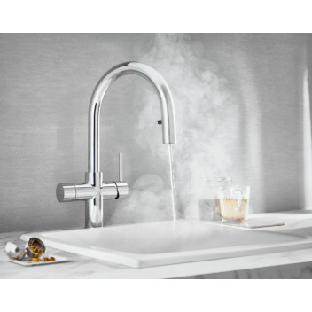 KOGE -  Hot Water Tap Kit - 4-in-1 Swan (Chrome)