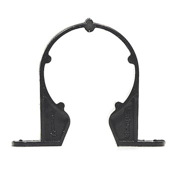 50mm Pipe Support Bracket Black
