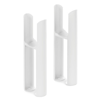 2 Column - Radiator Feet in White (Pair)