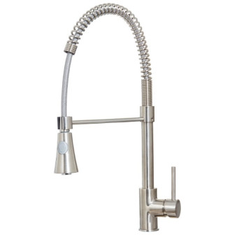 Tirare - Kitchen Tap - Brushed Steel