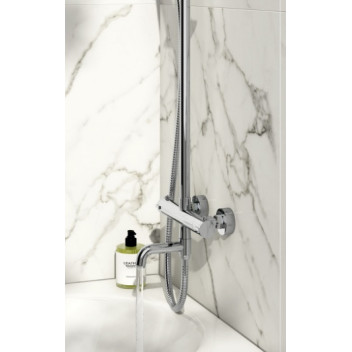 Thermostatic Shower Kit with Bath Filler - Chrome