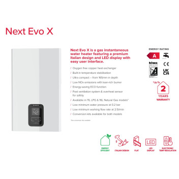 Ariston - Water Heater - Next Evo X - 16 (NG)