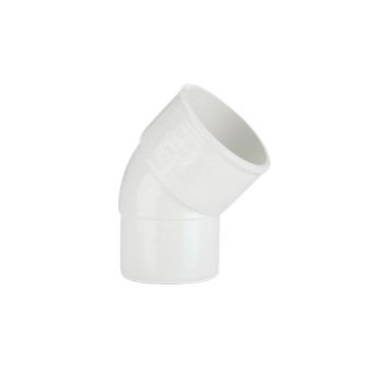 MUPVC - Spigot Elbow 45 - White - 50mm