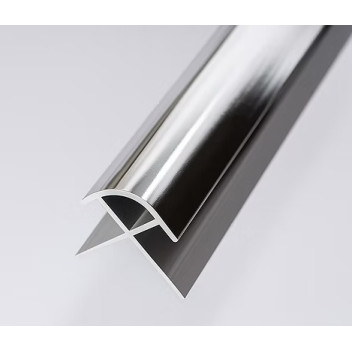 Shower Panel - External Corner - 10mm (Silver)