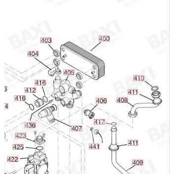 Baxi - DHW Heat Exchanger Kit (20 Plates)