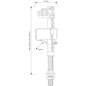 Siamp - Compact 99T Brass - Fill Valve (Bottom Entry)