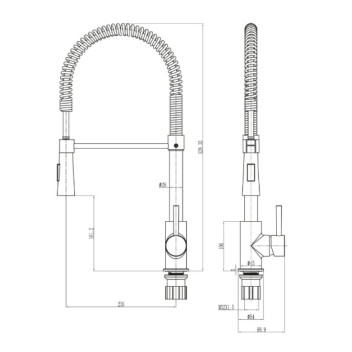 Tirare - Kitchen Mixer Tap - Chrome