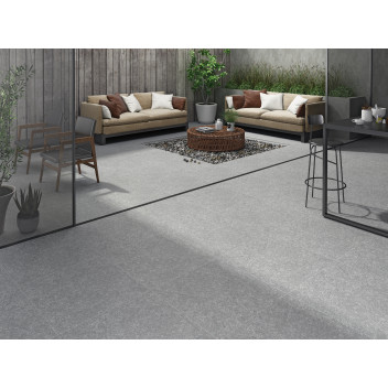 Porcelain Exterior Tile - Blue Stone Coin - 600X600