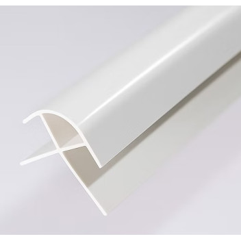 Shower Panel - External Corner - 10mm (White)