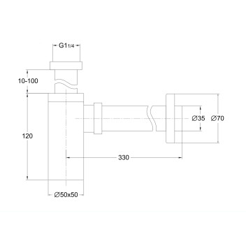 Bottle Trap - Matte Black - 32mm (Square)