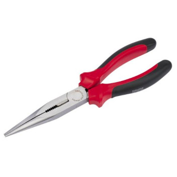 Draper - Heavy Duty Long Nose Pliers (Soft Grip, 200mm)
