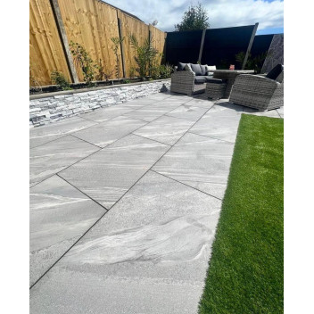 Porcelain Exterior Slab - Cross Over Grey - 900X600