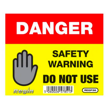 Danger Do Not Use Sticker/Tag (8)