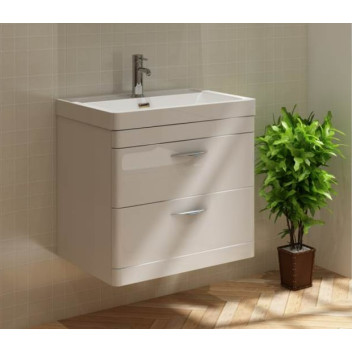 Apollo - Wall Hung Unit & Basin - White - 600