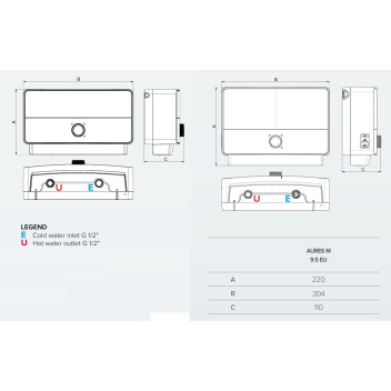 Ariston - Electric Instantaneous Water Heater - Aures Multi