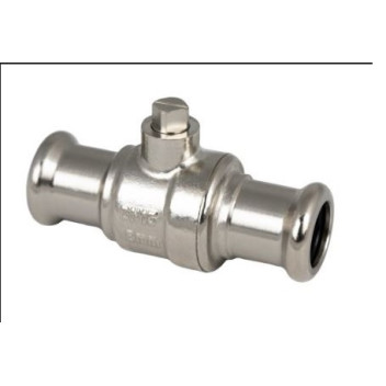 Pressfit - Water - Full Bore Isolating Valve - Chrome - 22mm